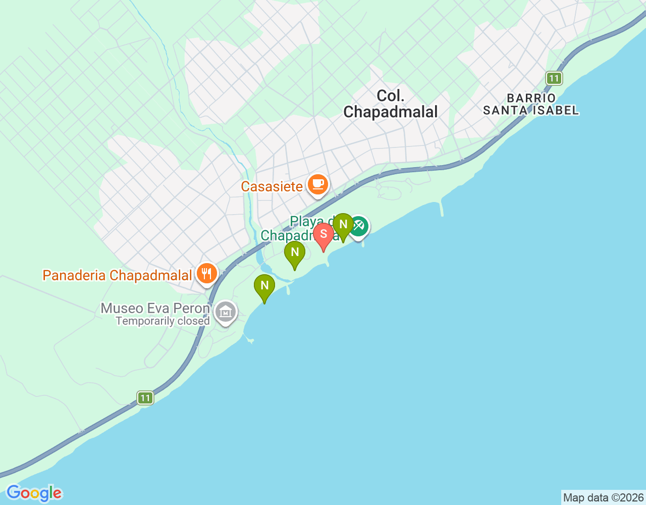 Mapa da localização de Chapatrapa Surf