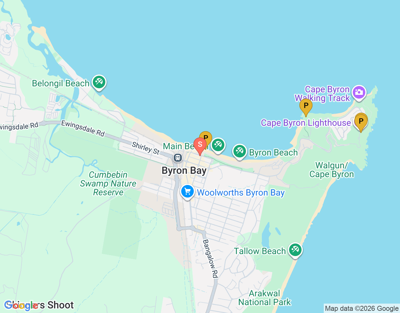 Bay Beach Hire location map