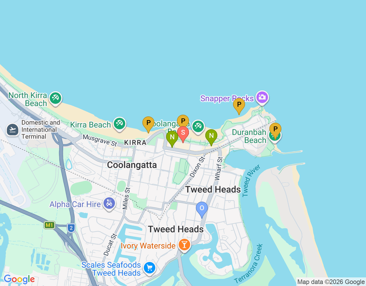 Boardriders Coolangatta location map