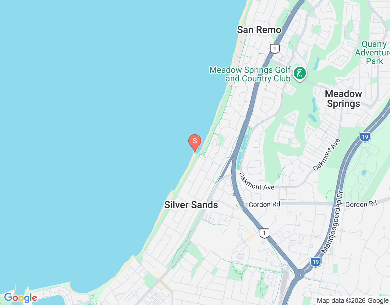 Forth Rock Groin location map