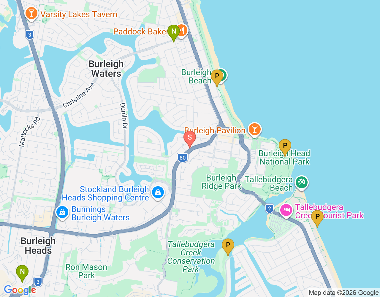 Mapa de ubicación de Groove Surf