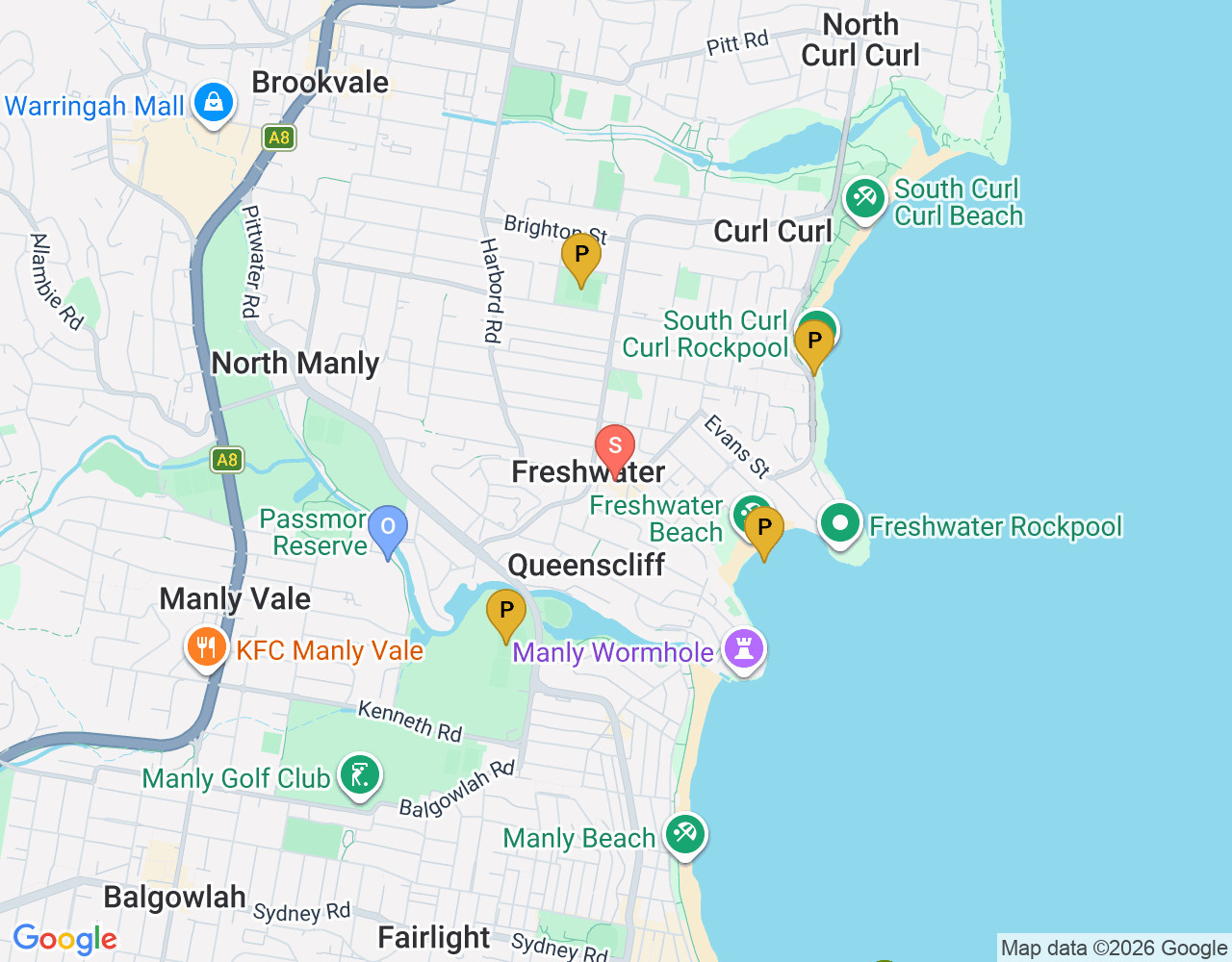 Keel Surf & Supply location map
