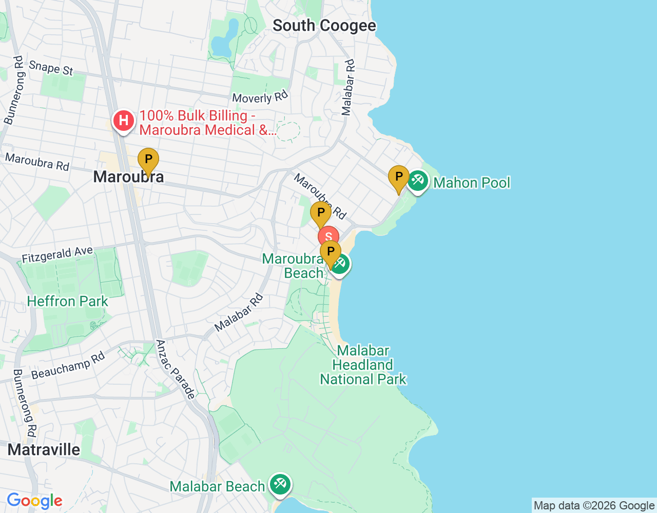 Let's Go Surfing location map