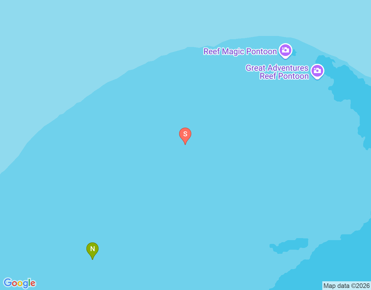 Mapa da localização de Moore Reef - 5 Ways