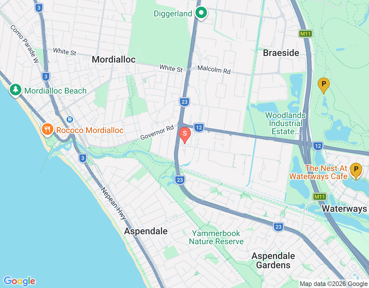 Mapa da localização de OKE Surfboards