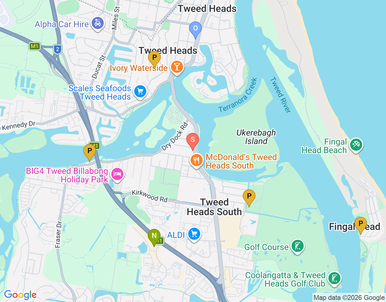The Surfboard Warehouse location map