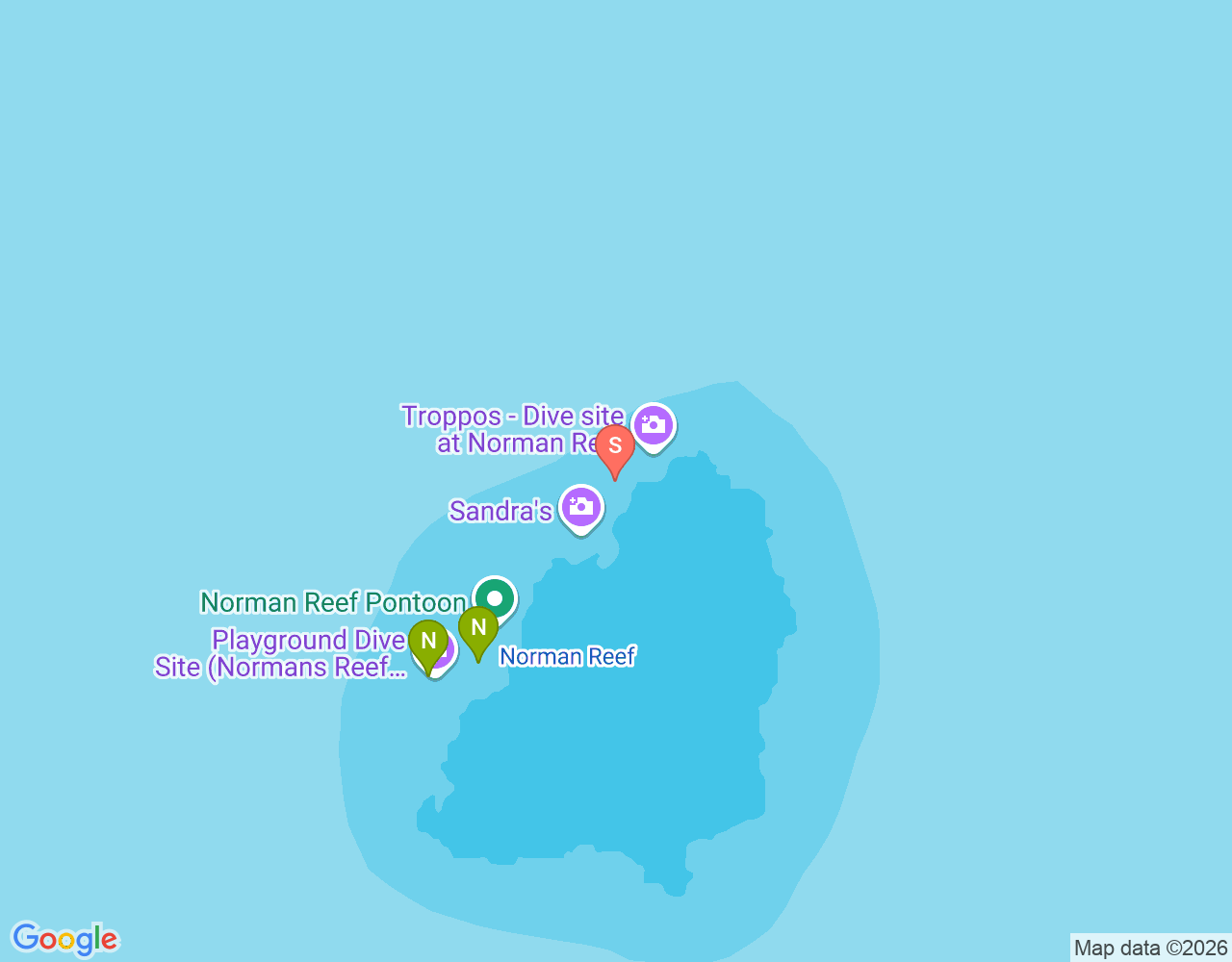 Mapa da localização de Troppo's