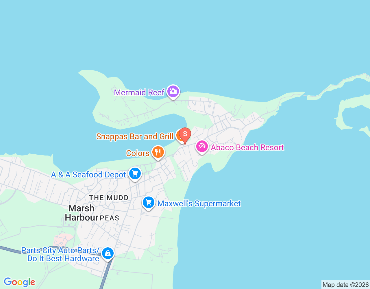 Mapa da localização de Dive Abaco