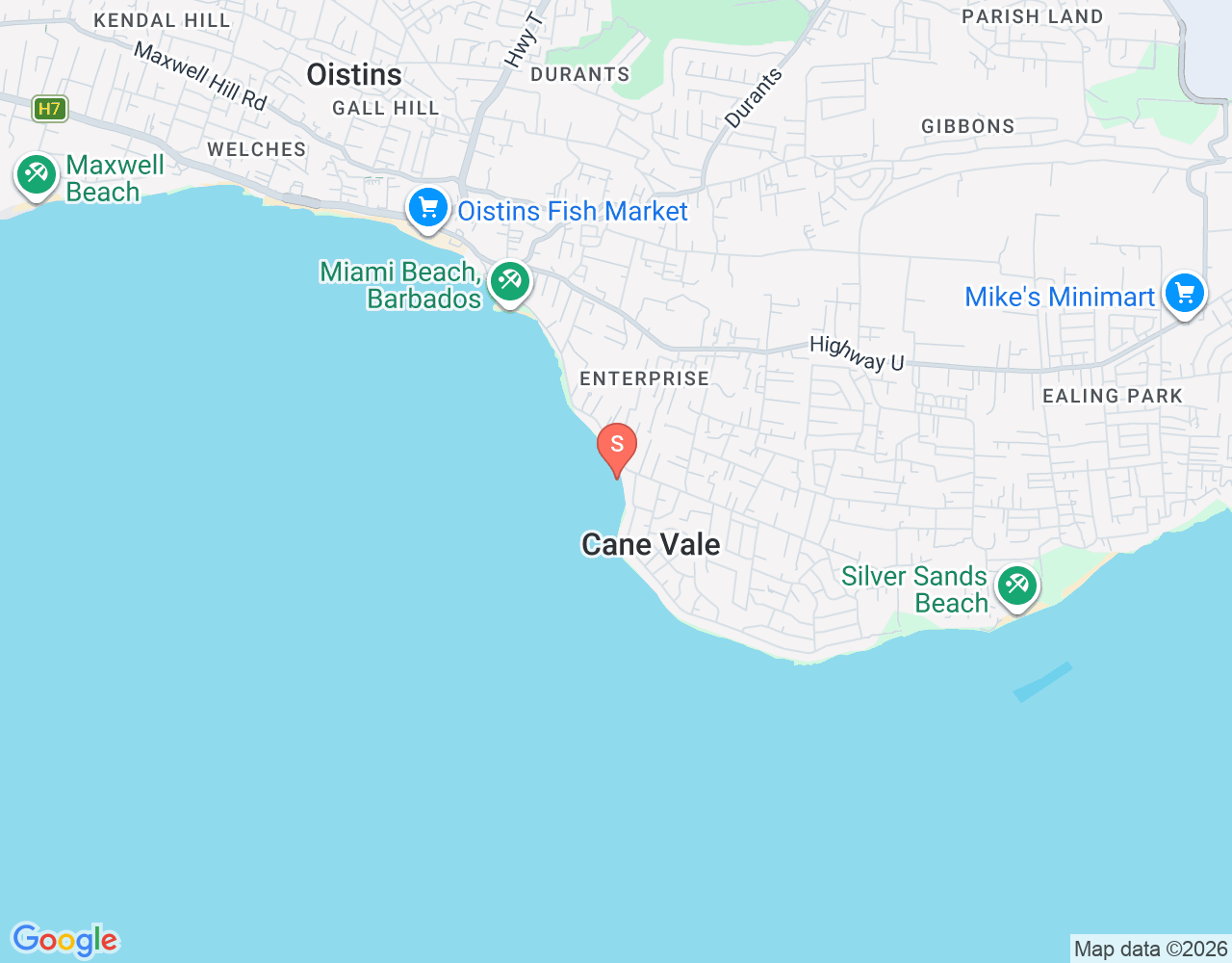 Mapa de ubicación de Freights Bay