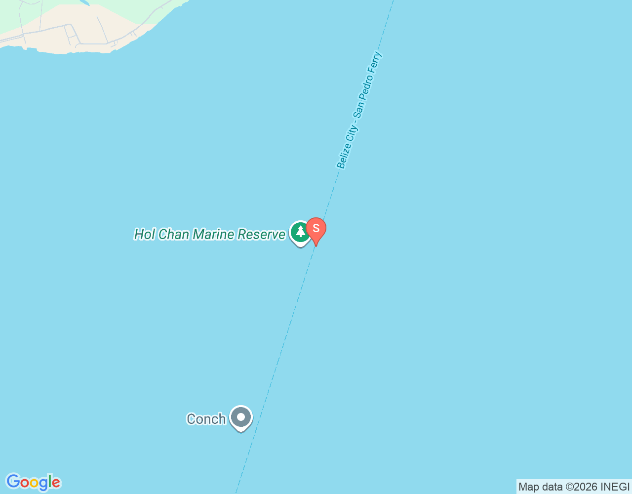Mapa da localização de Hol Chan Cut