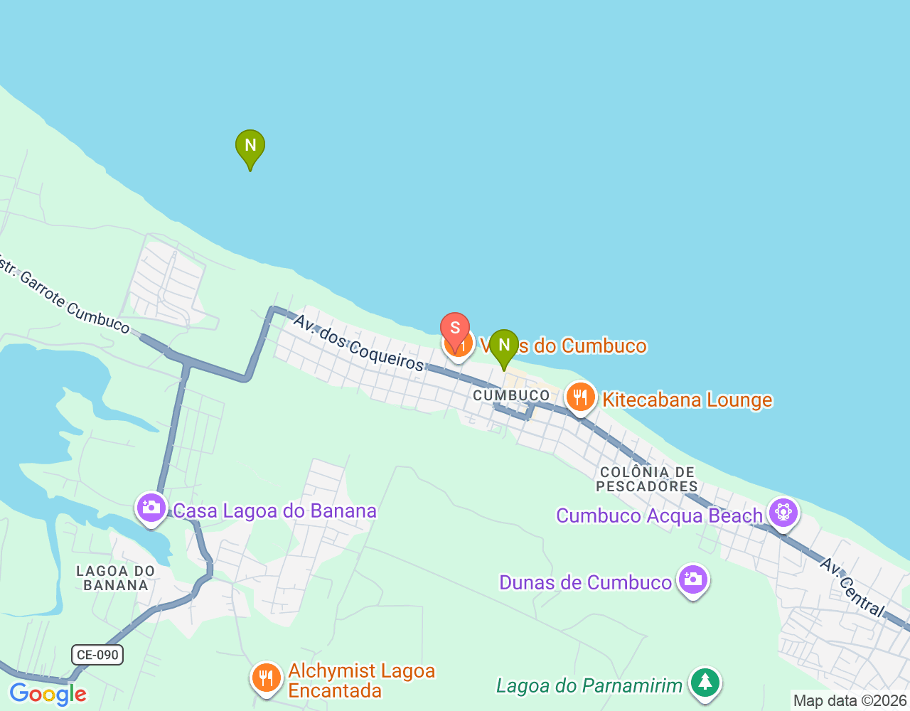 Mapa de ubicación de Kiteline