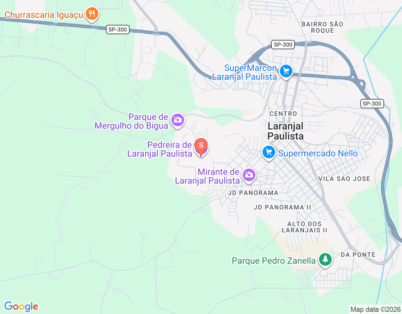 Mapa da localização de Lago Esmeralda