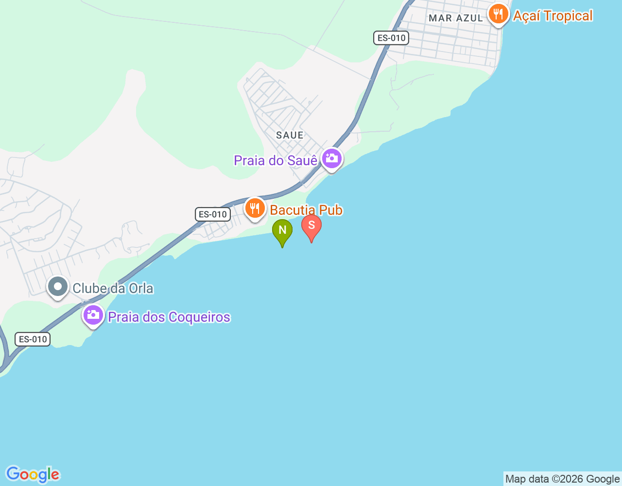 Mapa da localização de Pico de Surf do Lodinho