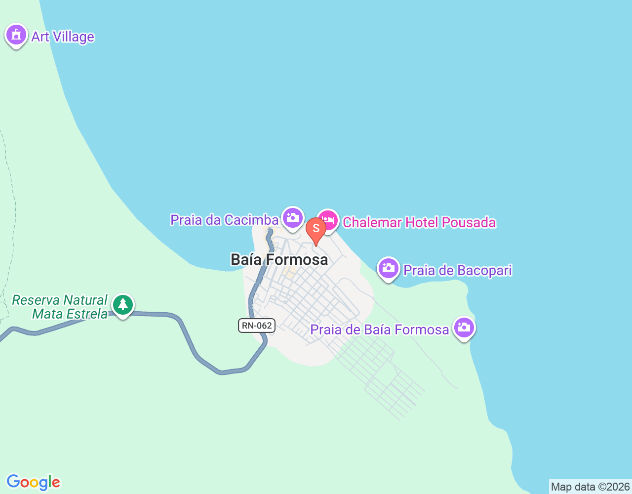 Mapa de ubicación de Pontal de Baía Formosa