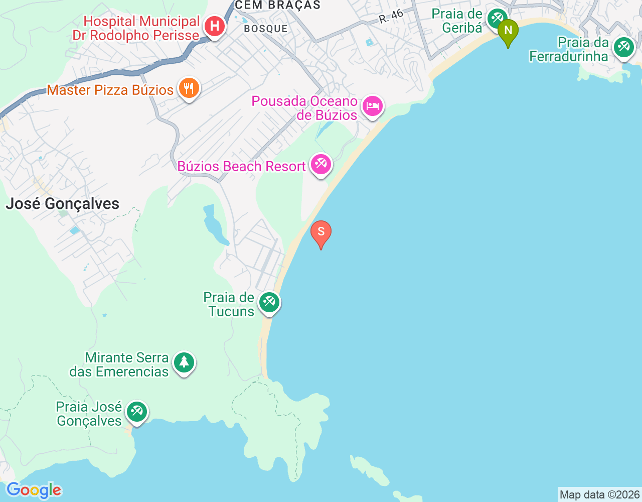 Praia Tucuns location map