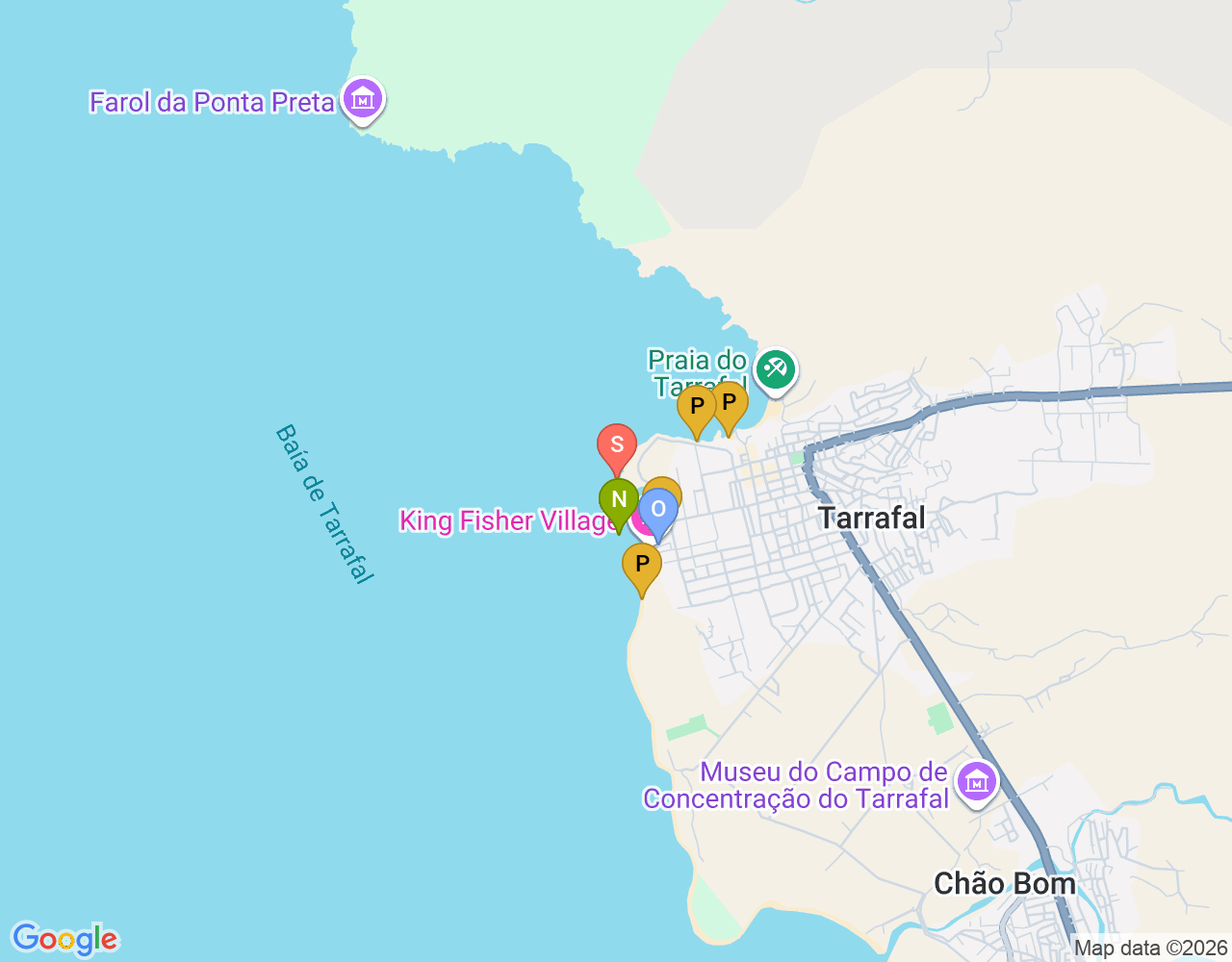 Mapa da localização de Tuna Point