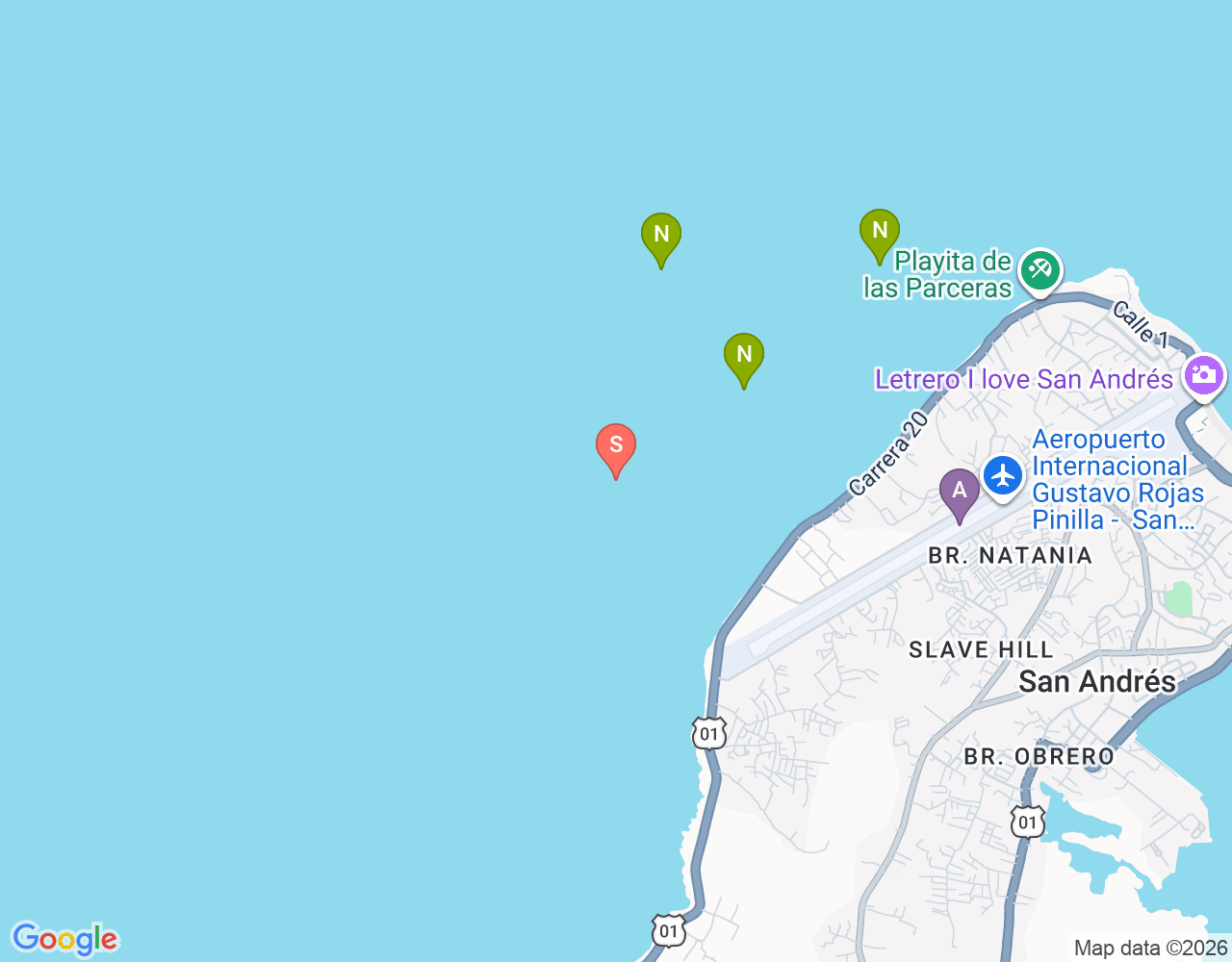 Mapa da localização de Cantil de Los Recuerdos