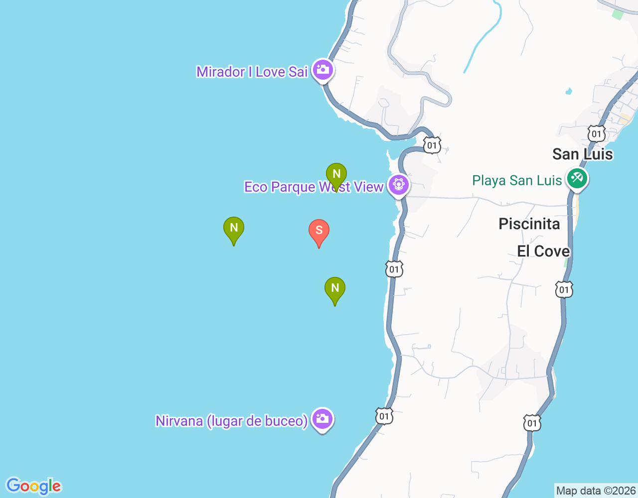 Mapa de ubicación de El Faro