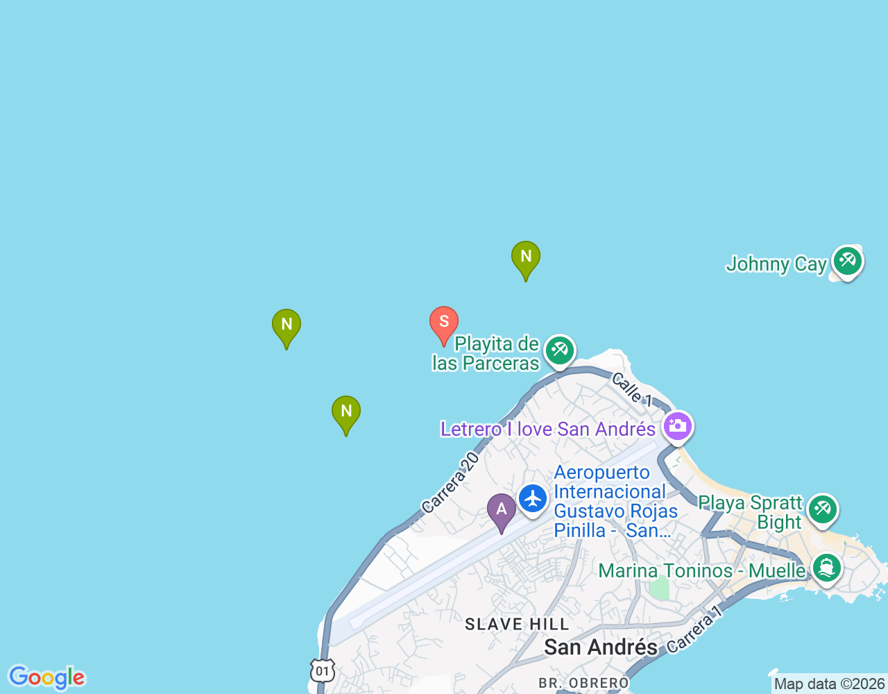 Mapa da localização de La Roca