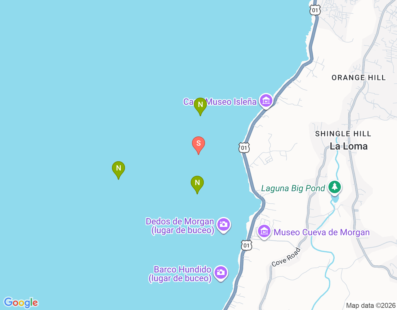 Las Esponjas location map