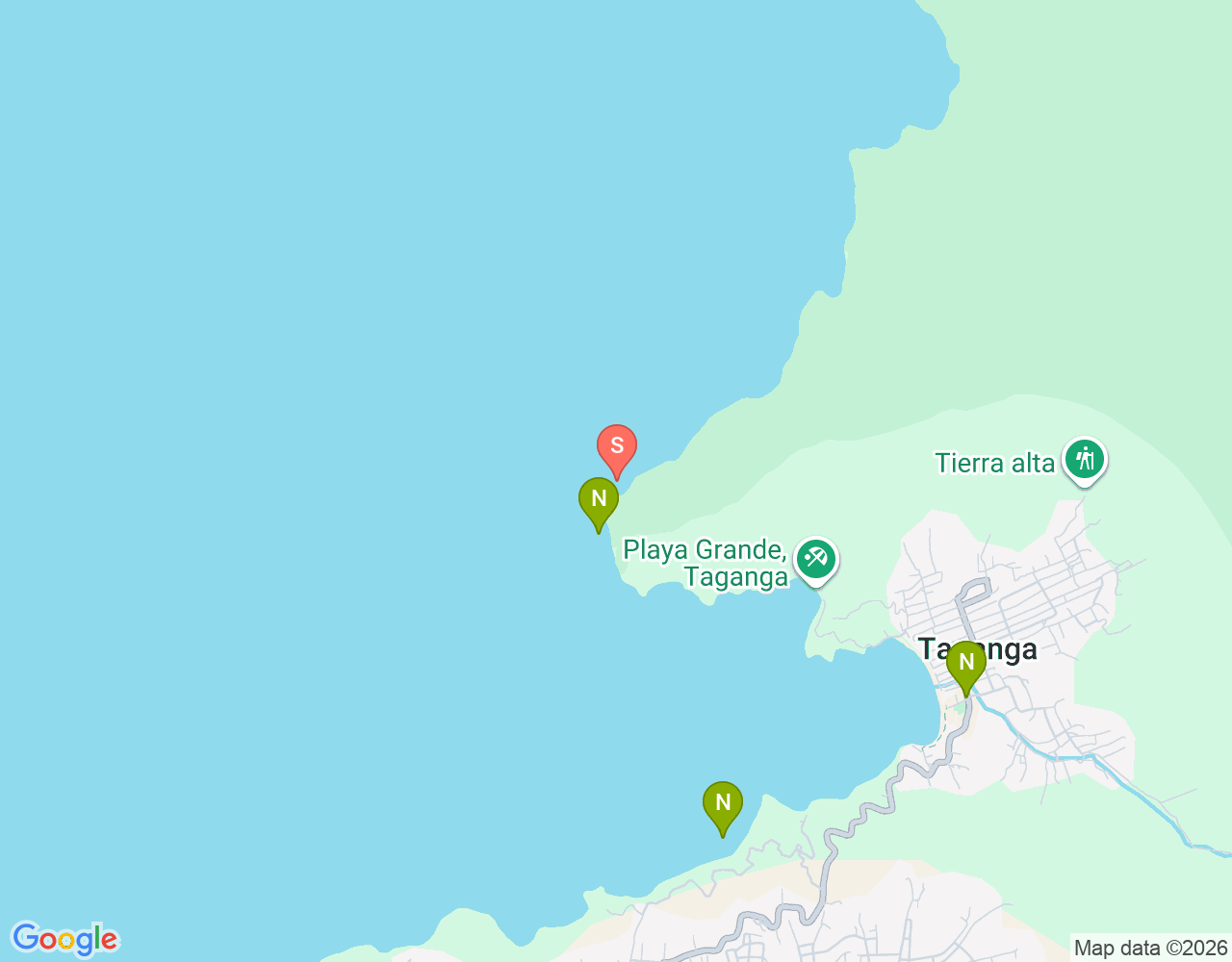 Mapa da localização de Punta Venado