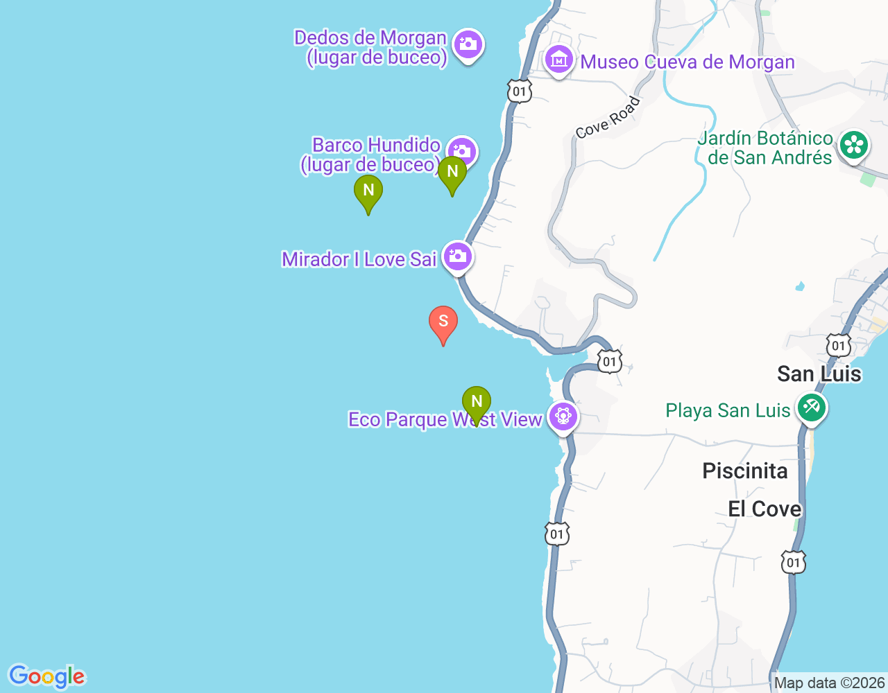 West View location map