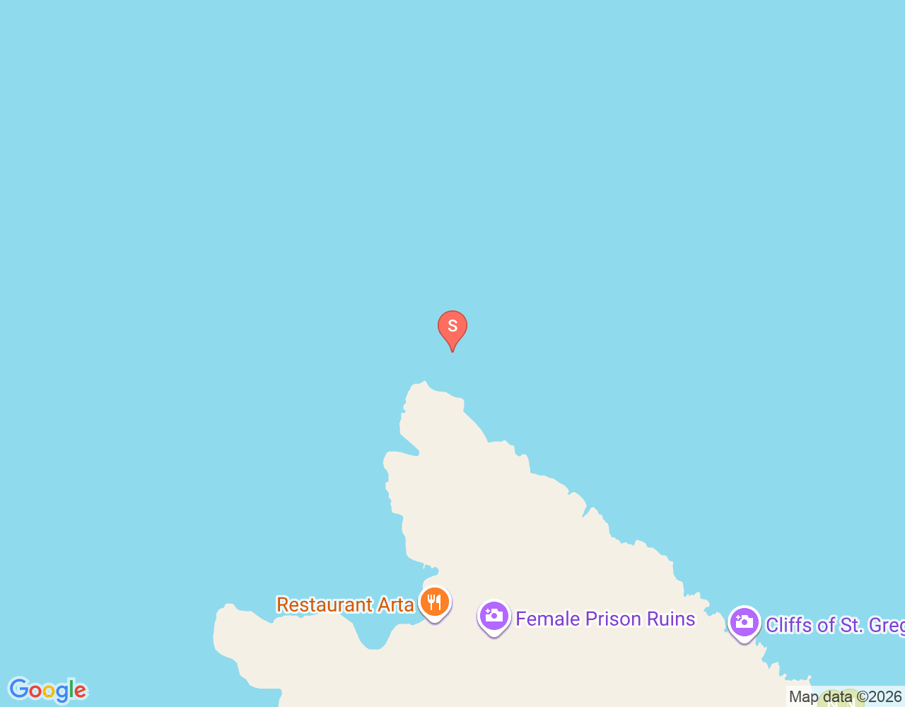 Kap Kosaca location map