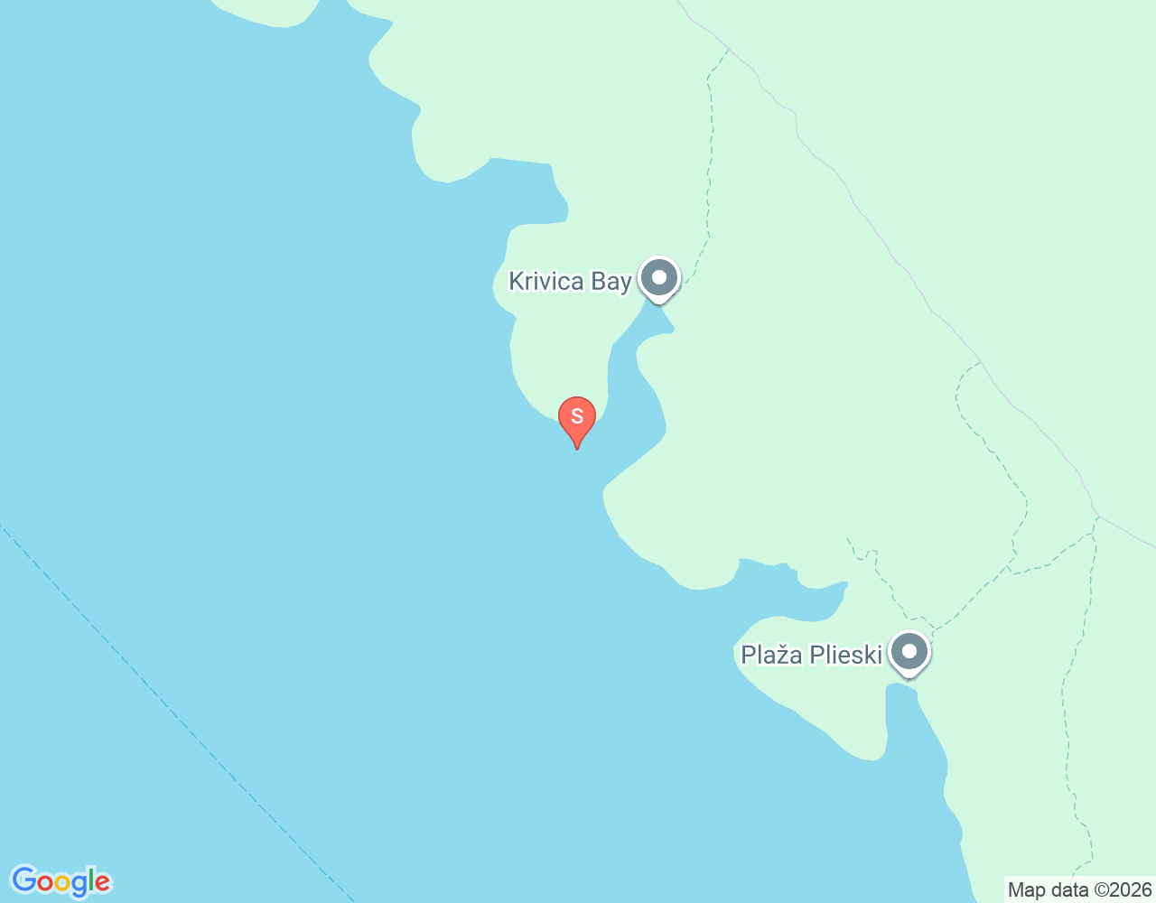 Mapa da localização de Krivica