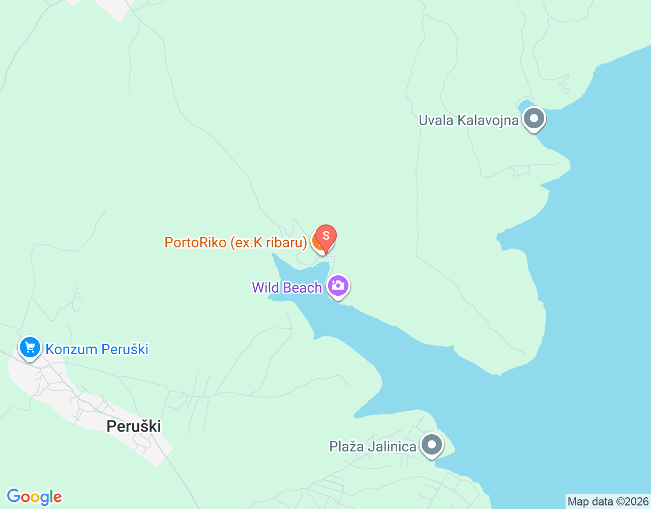 Krnicadive location map