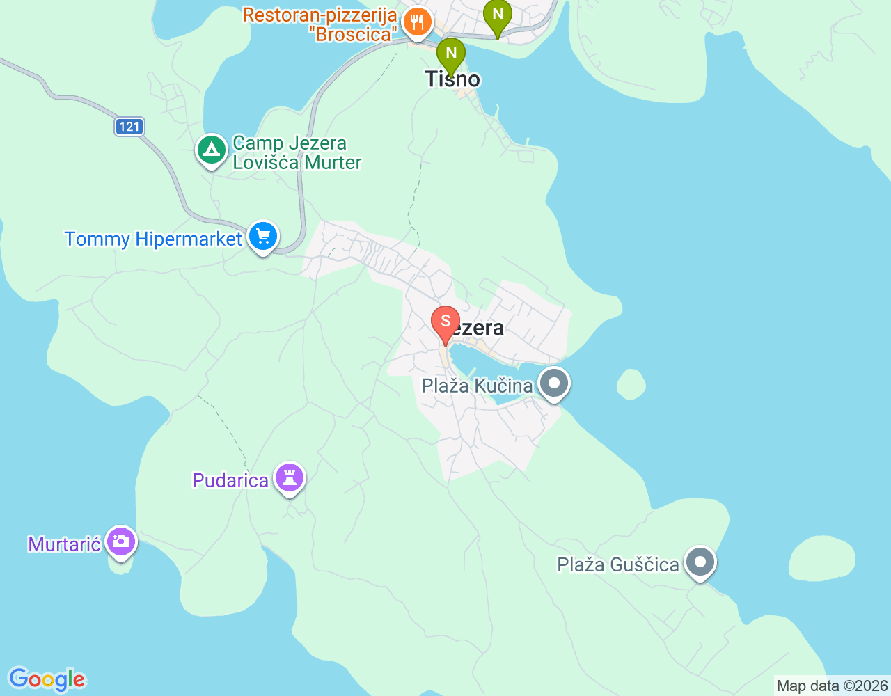 Mapa da localização de Moana