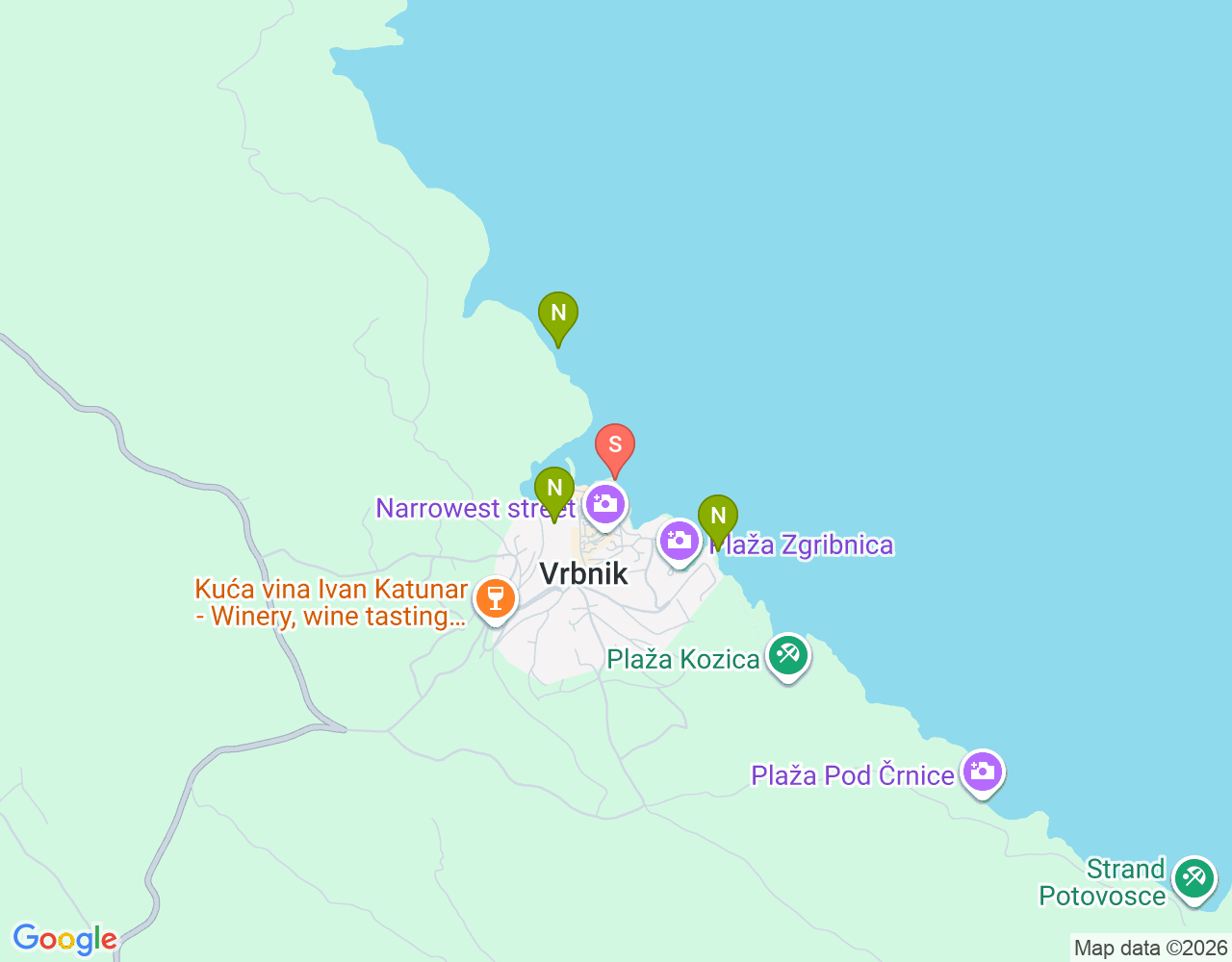 Mapa de ubicación de Secret beach