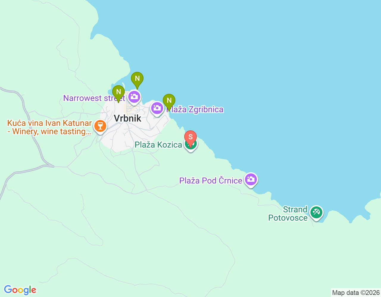 Mapa da localização de Silent Beach