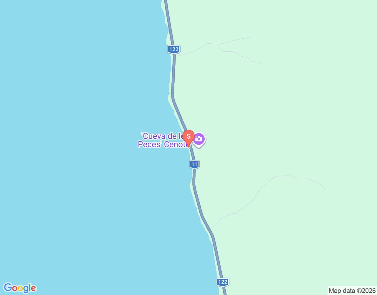 Mapa da localização de Cueva de los peces