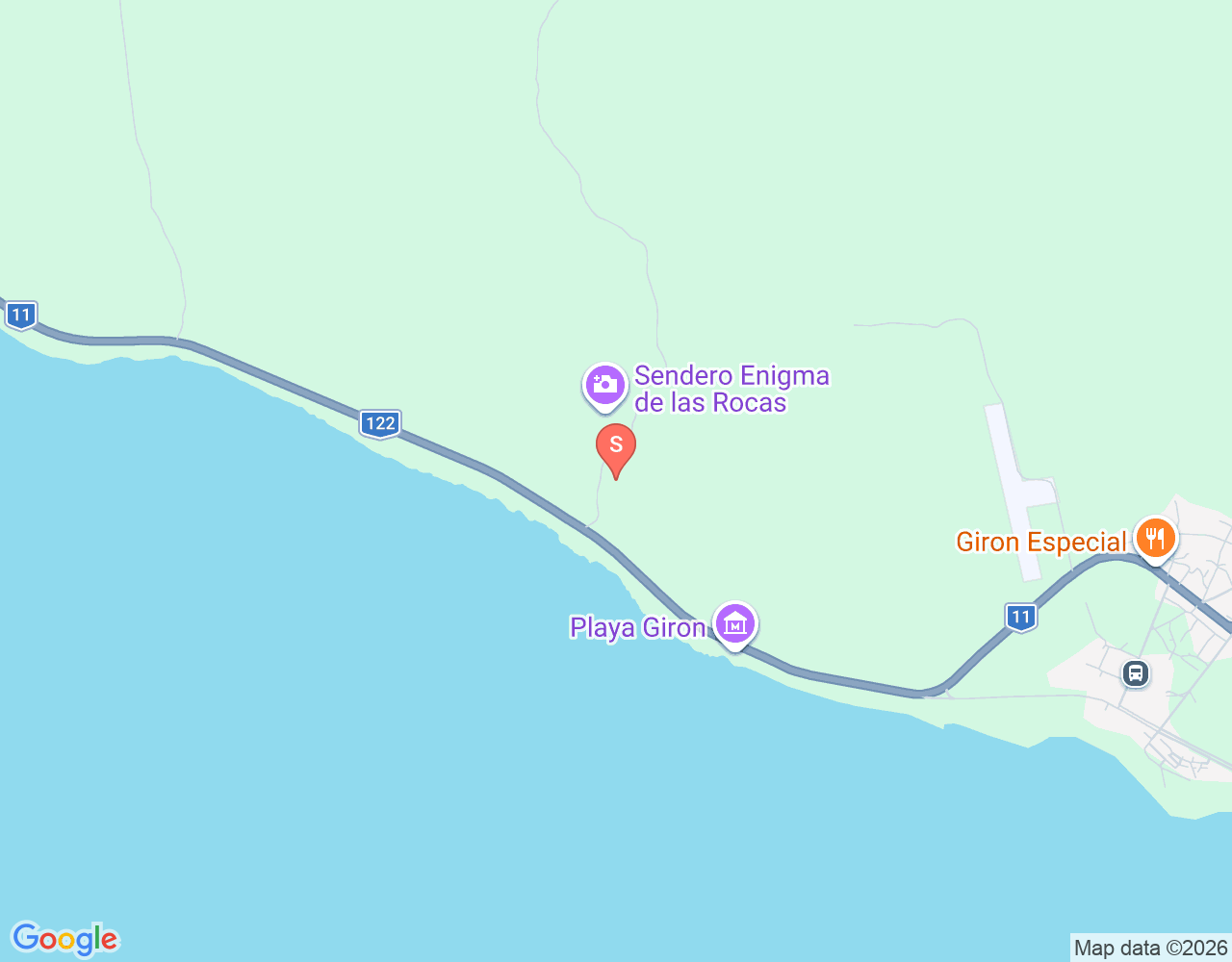 Mapa da localização de Cueva El Brinco