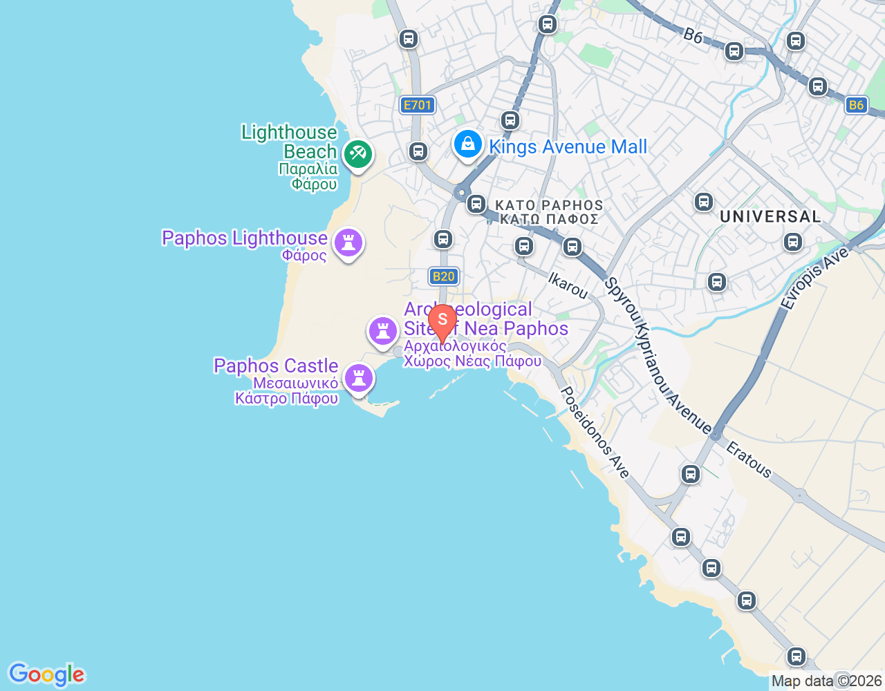 CyDive location map
