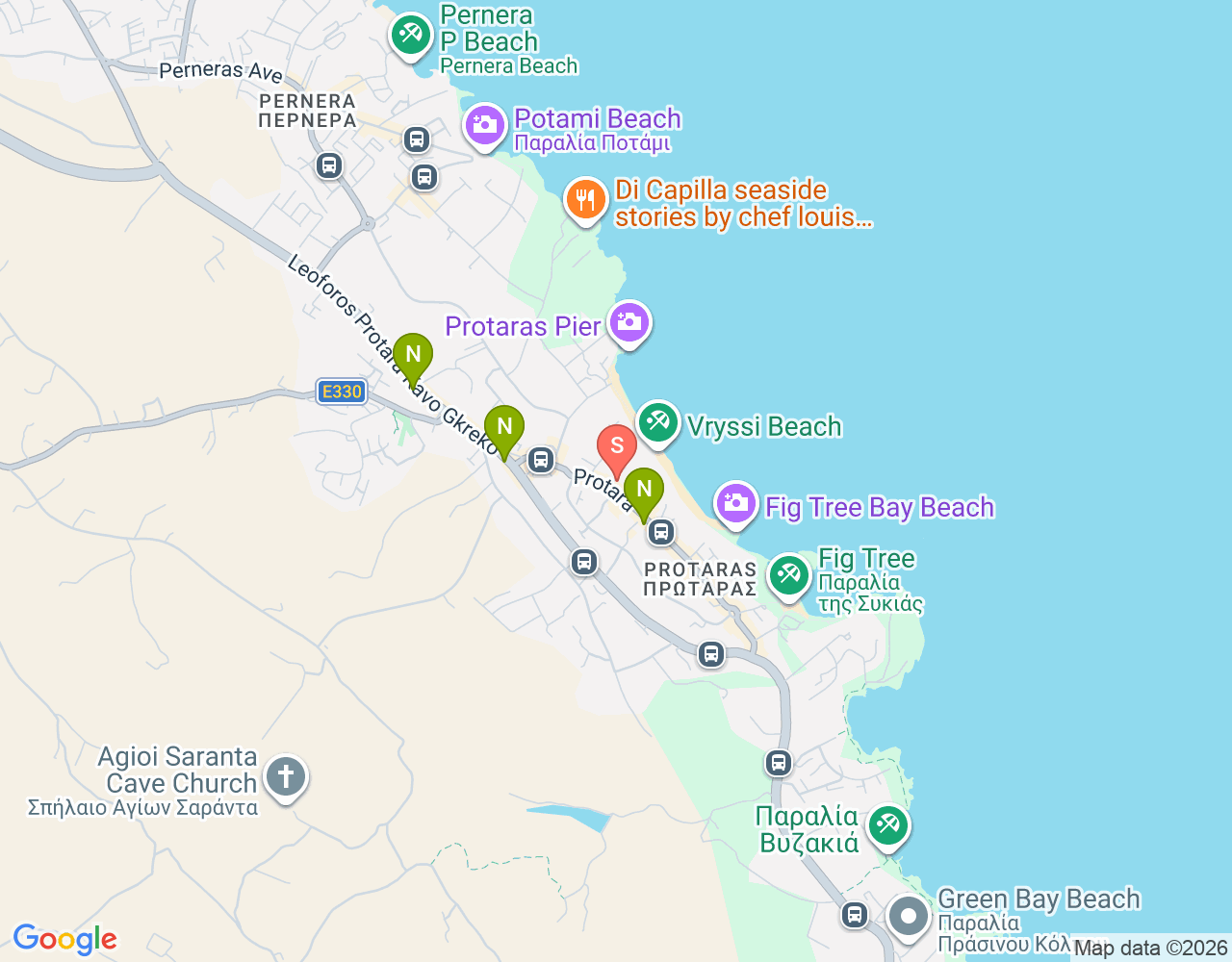 I Dive Cyprus location map