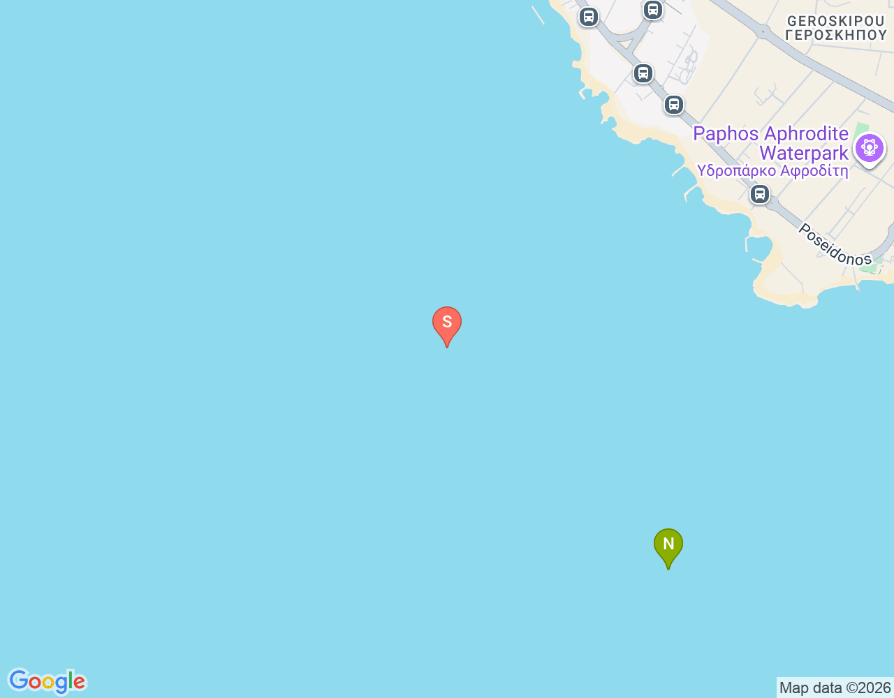 White Stars location map