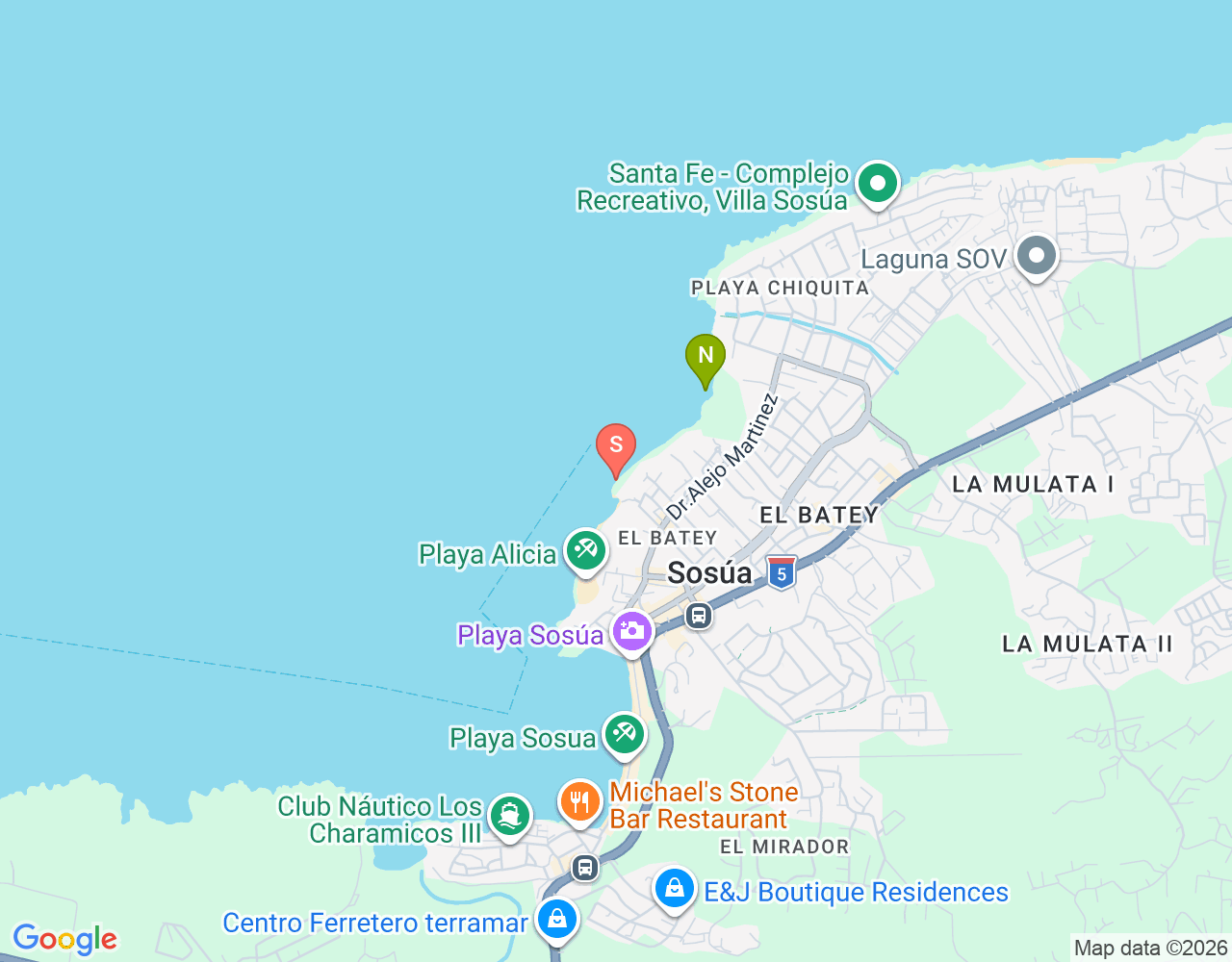 Mapa da localização de Laramar