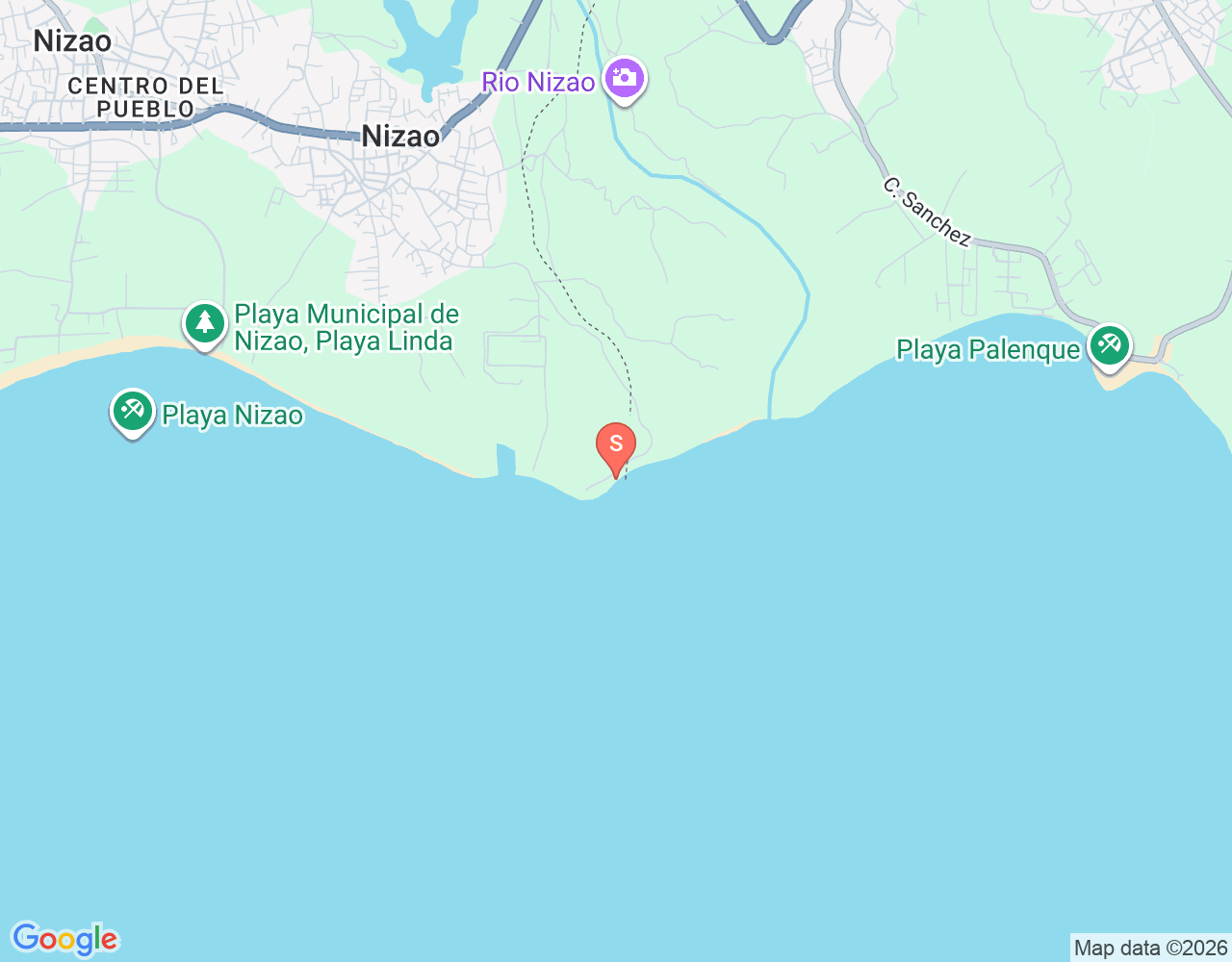 Playa Pato location map