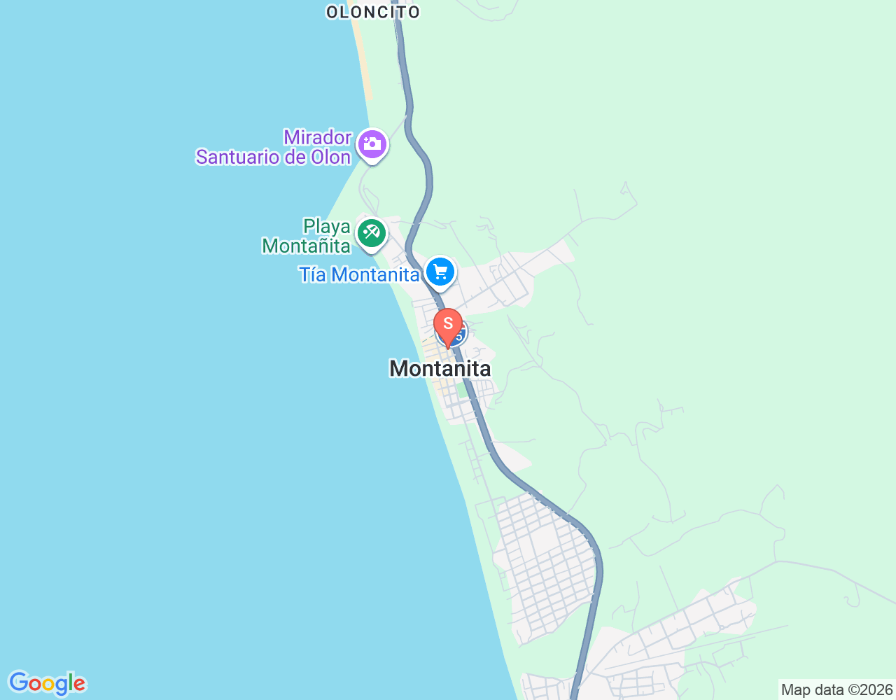 Mapa da localização de Dive and Surf