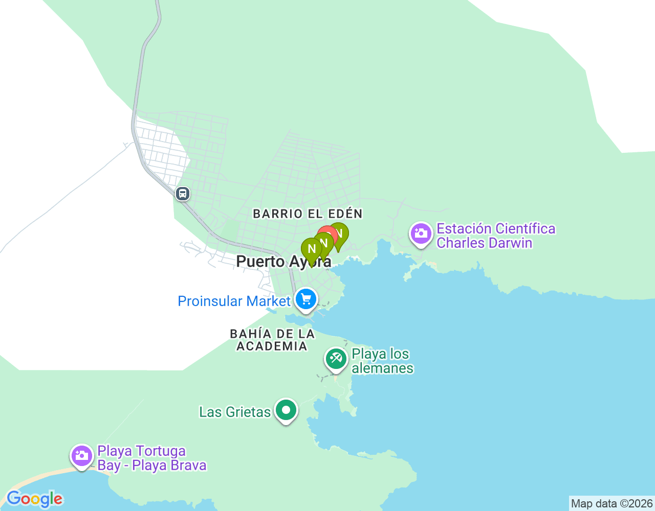 Mapa de ubicación de Galapagos People
