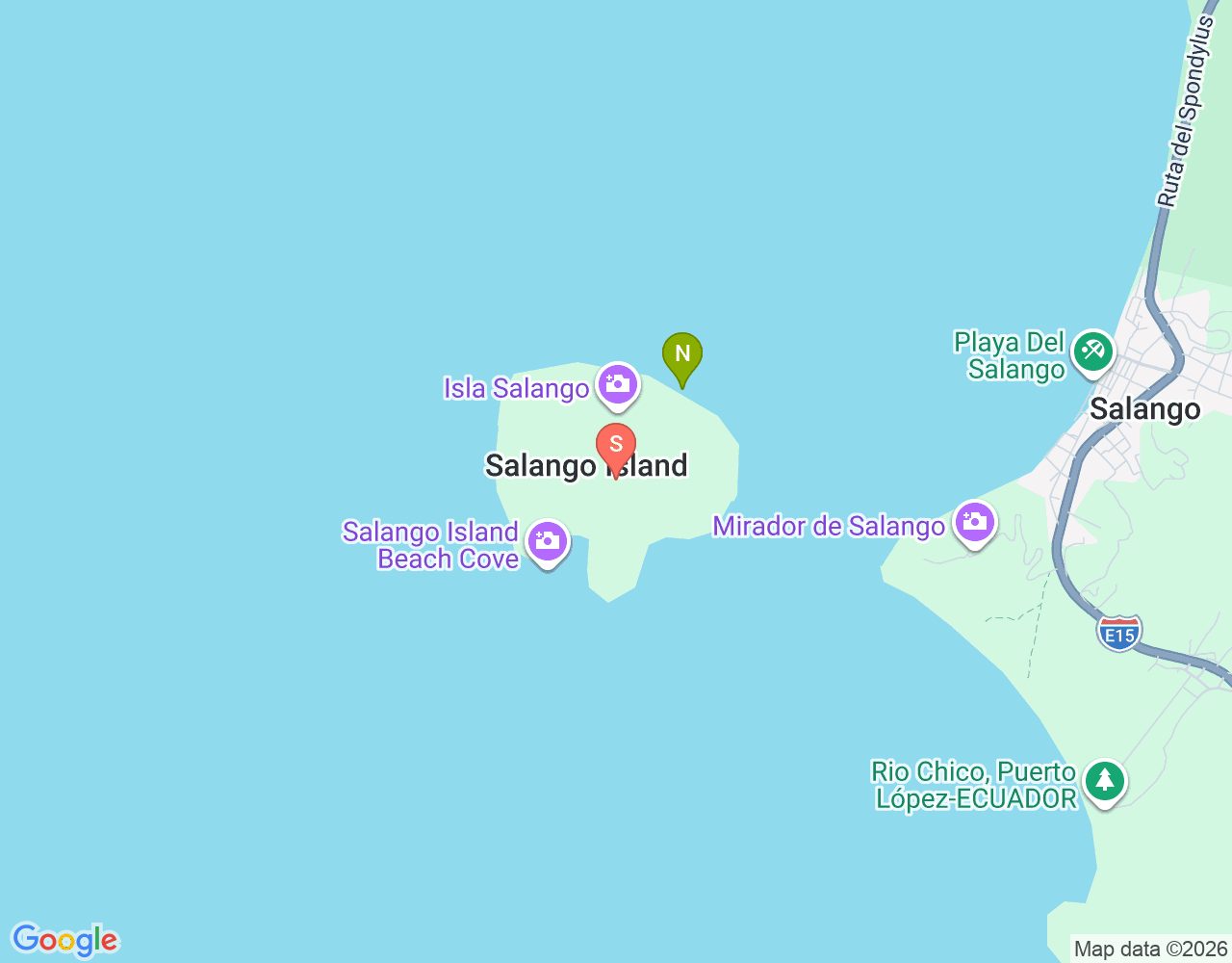 Mapa da localização de Isla Salango