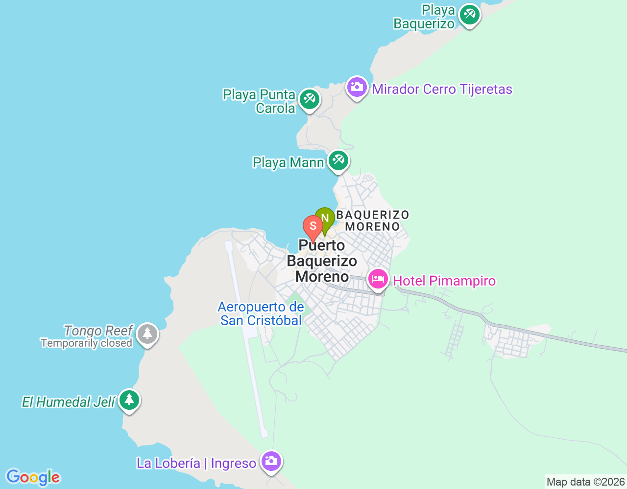 Mapa da localização de Ocho