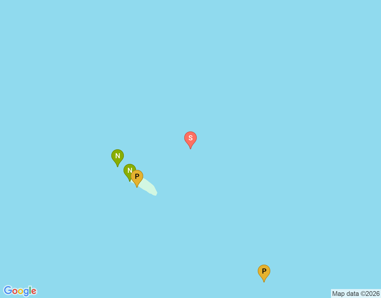 The Brothers Islands location map