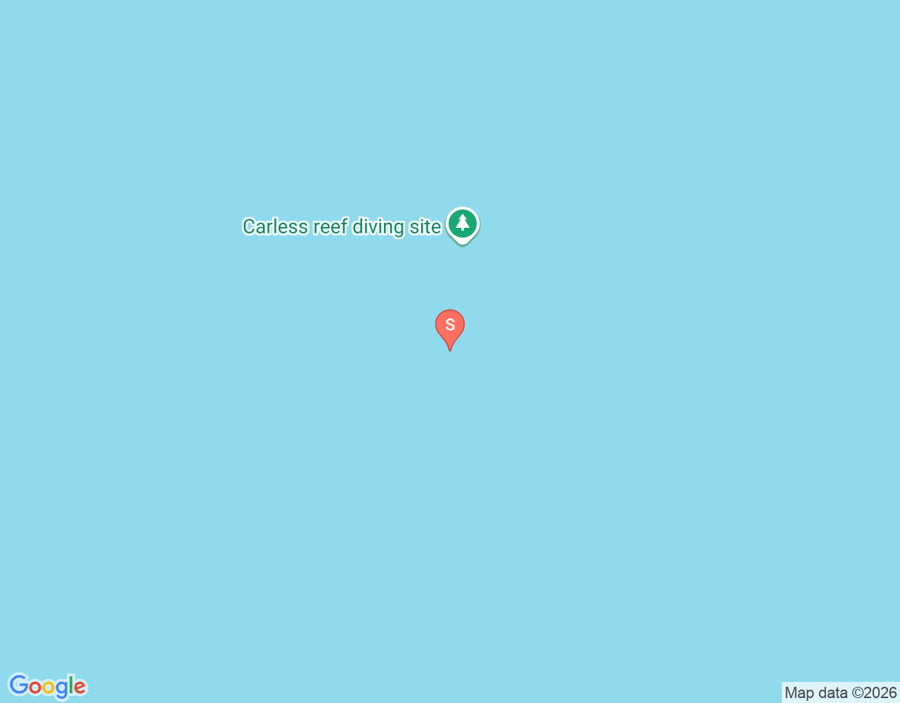 Mapa da localização de Carless Reef