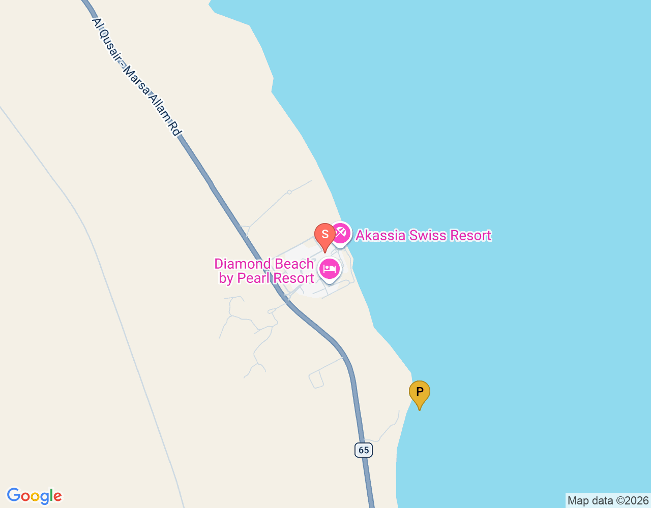 Diving.de Akassia location map