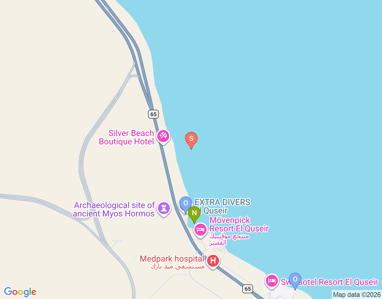 Mapa da localização de Flamenco Hausriff