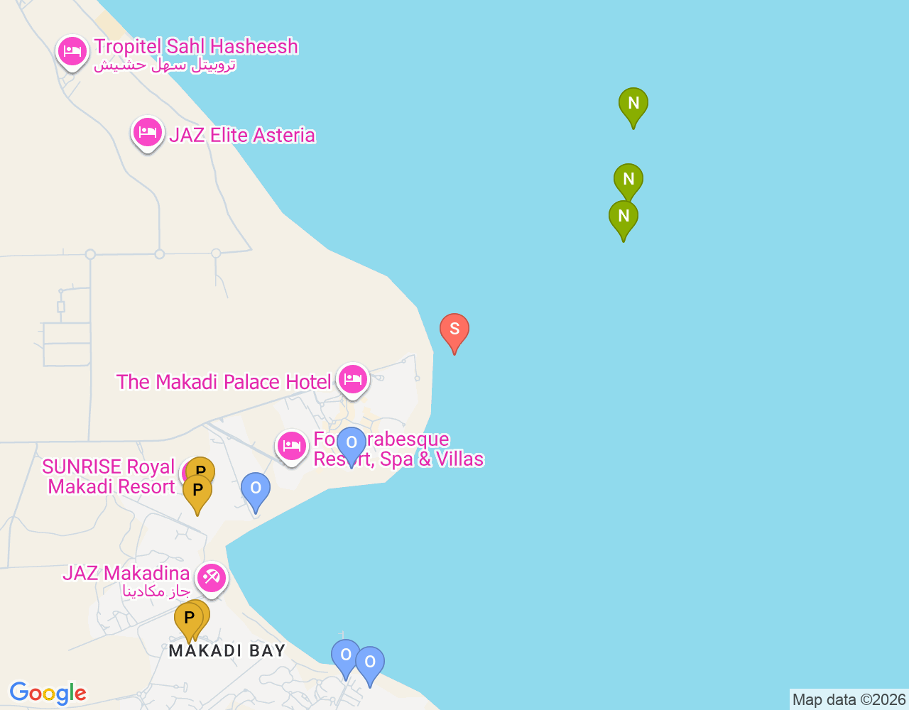 Mapa da localização de Makadi Garden