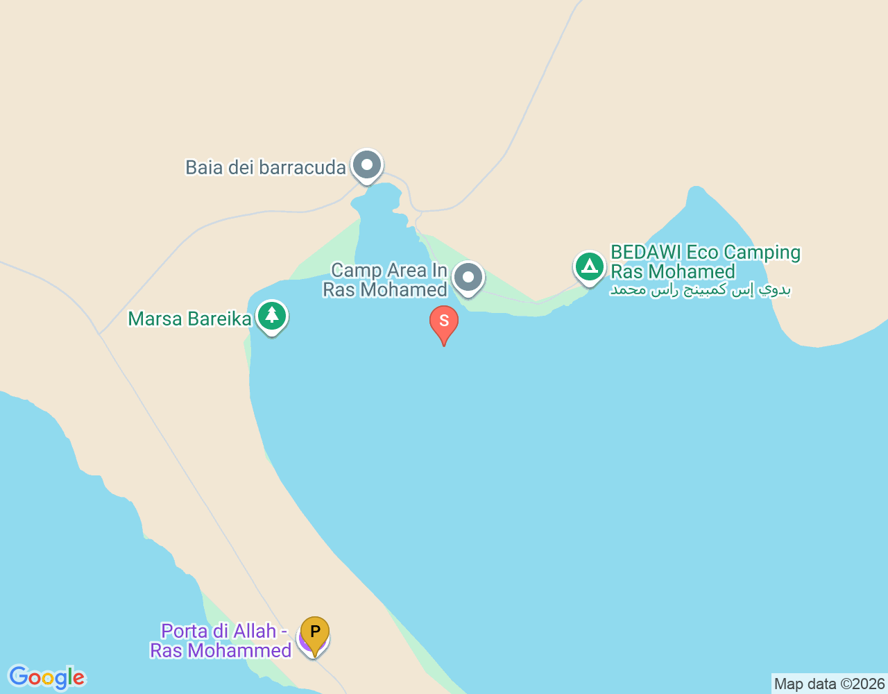 Mapa da localização de Marsa Bareika