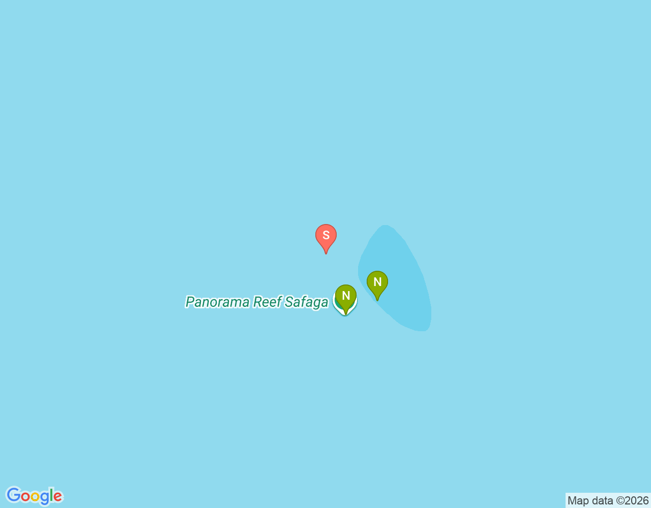 Mapa da localização de Panorama Reef North